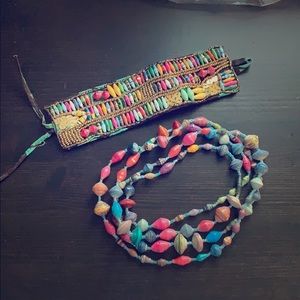 Bracelet and necklace combo